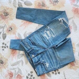 American Eagle Hi-Rise Jegging Skinny Jeans Light Wash Size 4 Reg Super Stretch